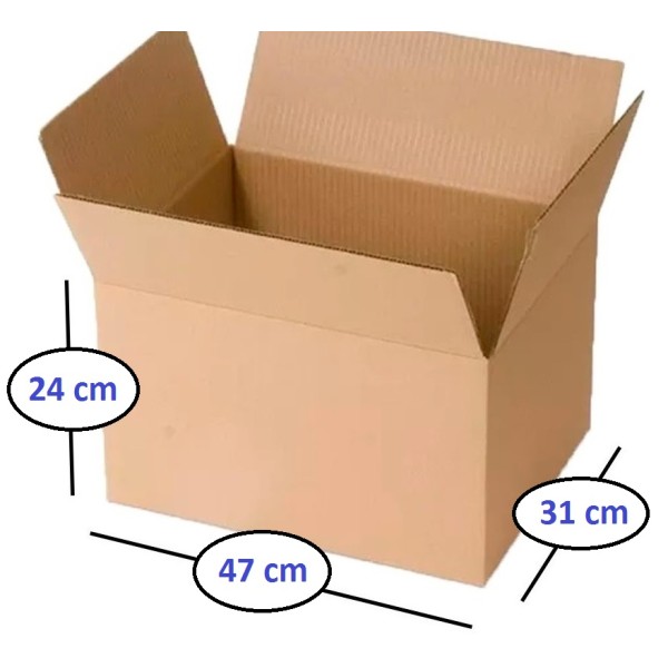 Carton Kraft 47x31x25 cm...