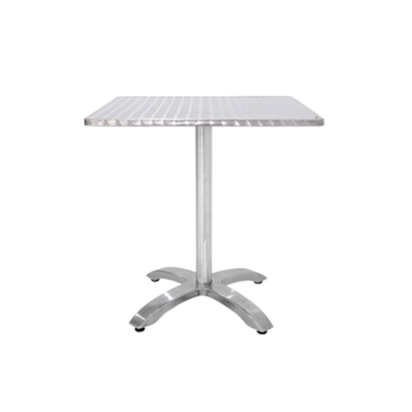 TABLE ALUMINIUM GENOVA CARREE