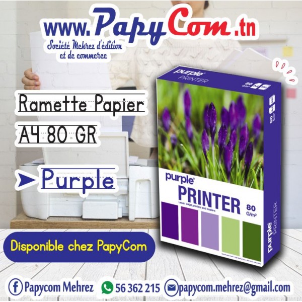 RAMETTE PAPIER BLANC A4 80...